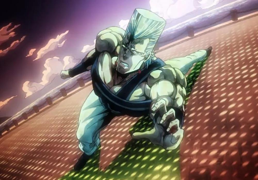 Polnareff striking an iconic pose