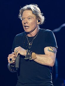 Axl Rose with a microphone