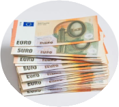 Nagy adag euró készpénzben