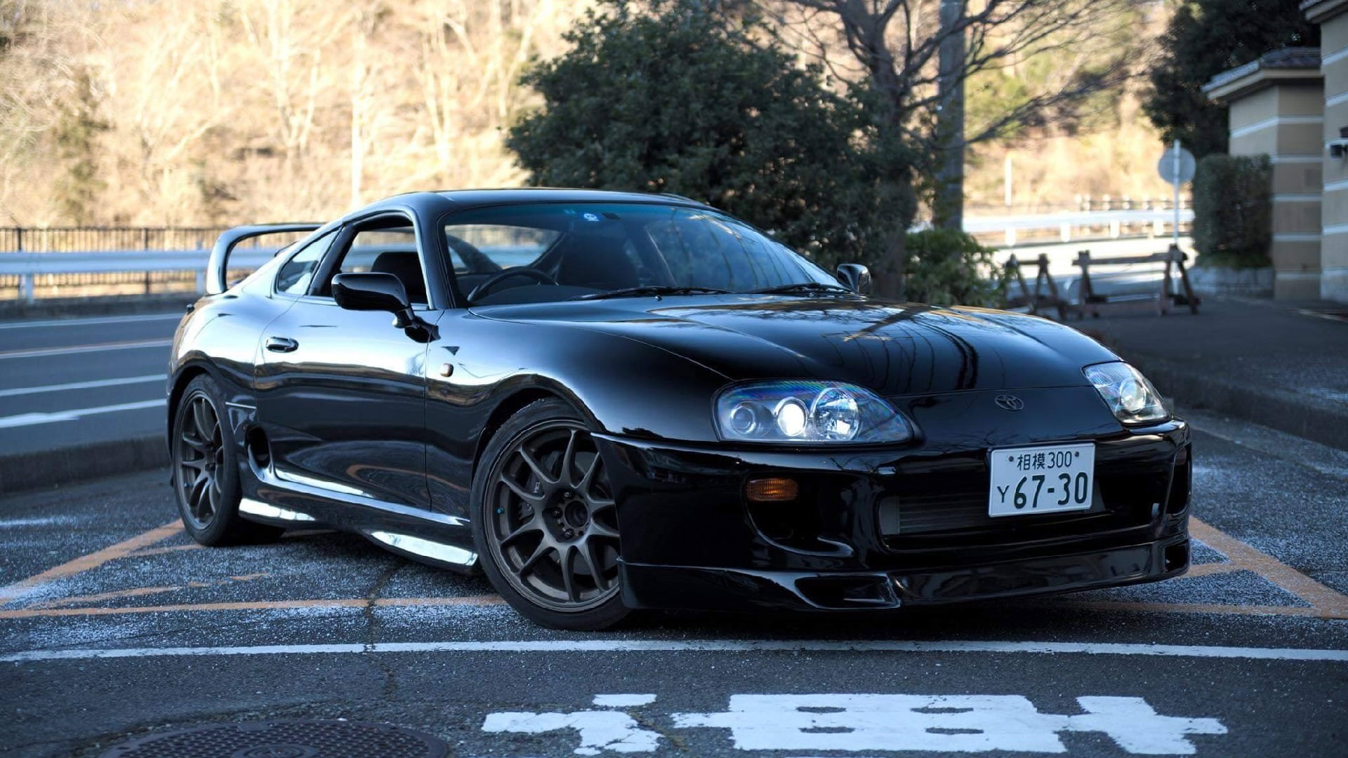 Fekete Toyota Supra MK4
