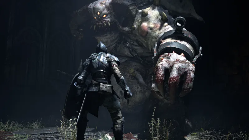 Karakter harcban a Demon Souls játékban