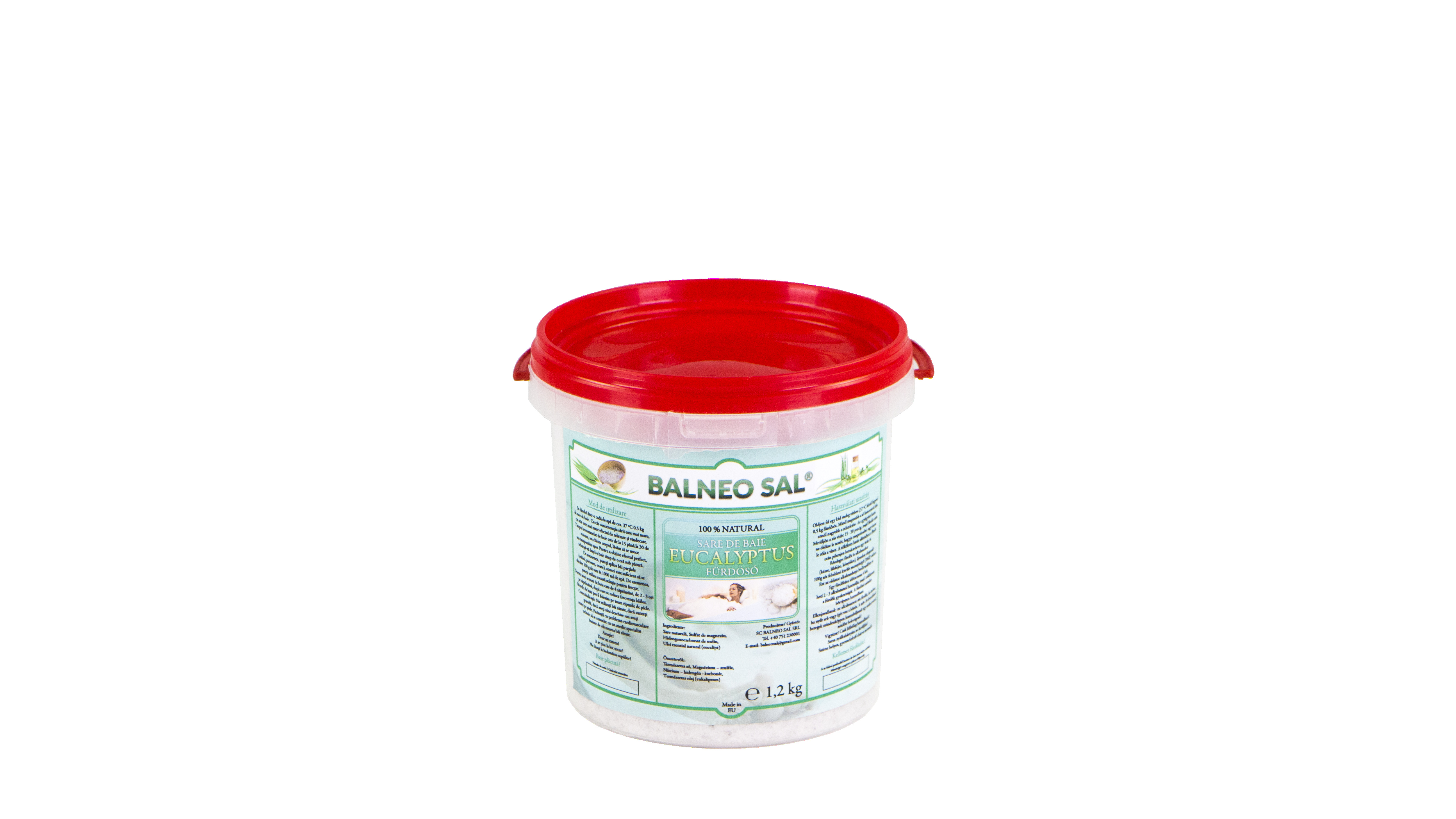 Eukaliptusz fürdősó 1.2 kg kiszerelés
