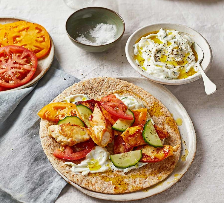 Csirkés tzatzikis wrap