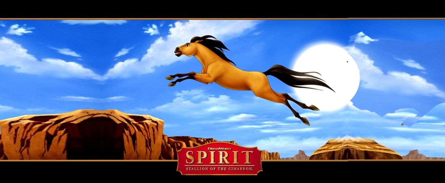 A Kiger mustang stallion is jumping in the air. A Grand Canyon-like desert can be observed in the background, with the sun shining through the cloudy sky.