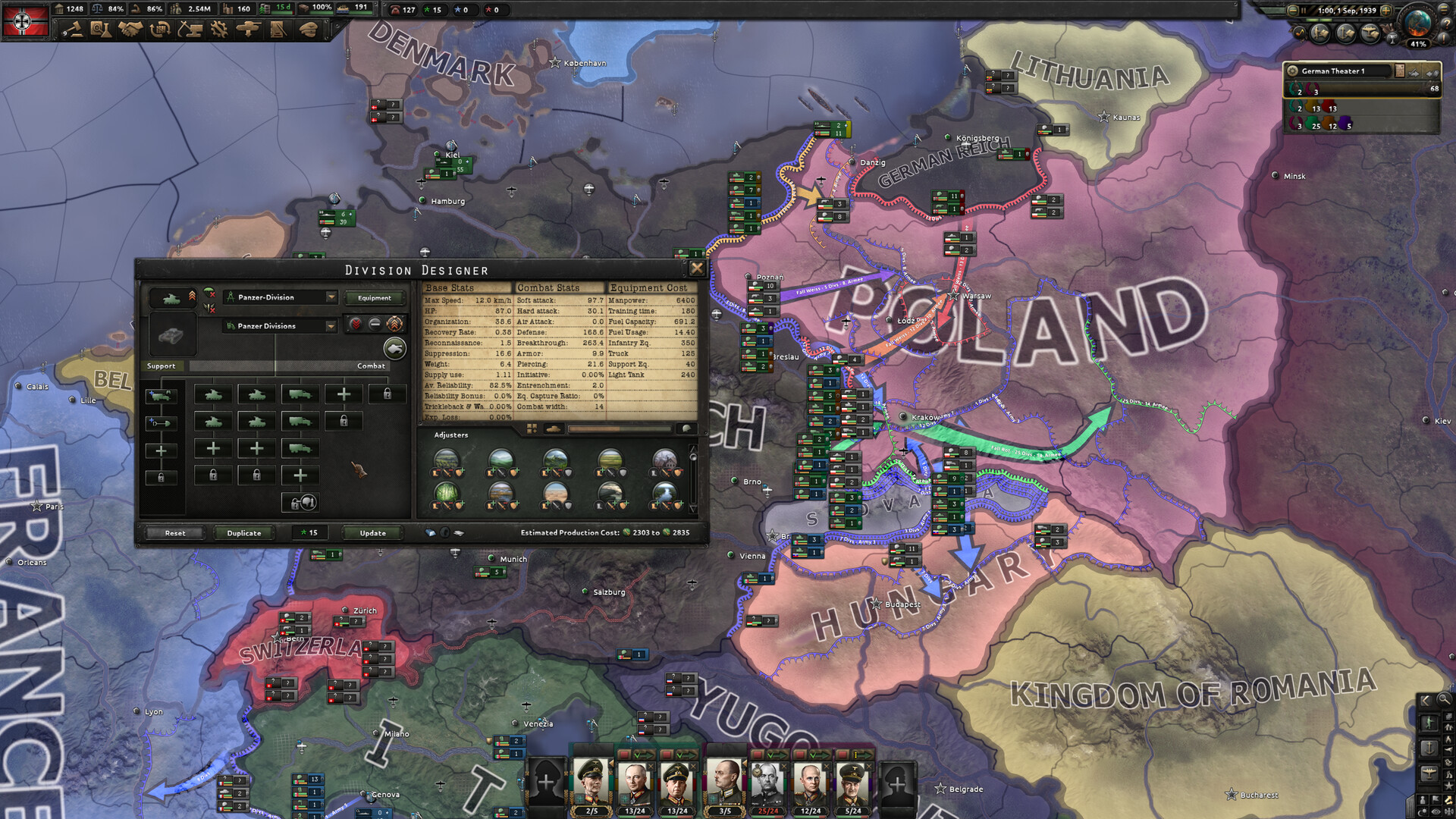Germany battleplan against Poland