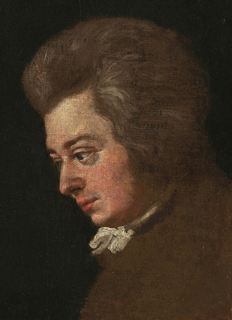 Mozart's unfinished portrait by Lange