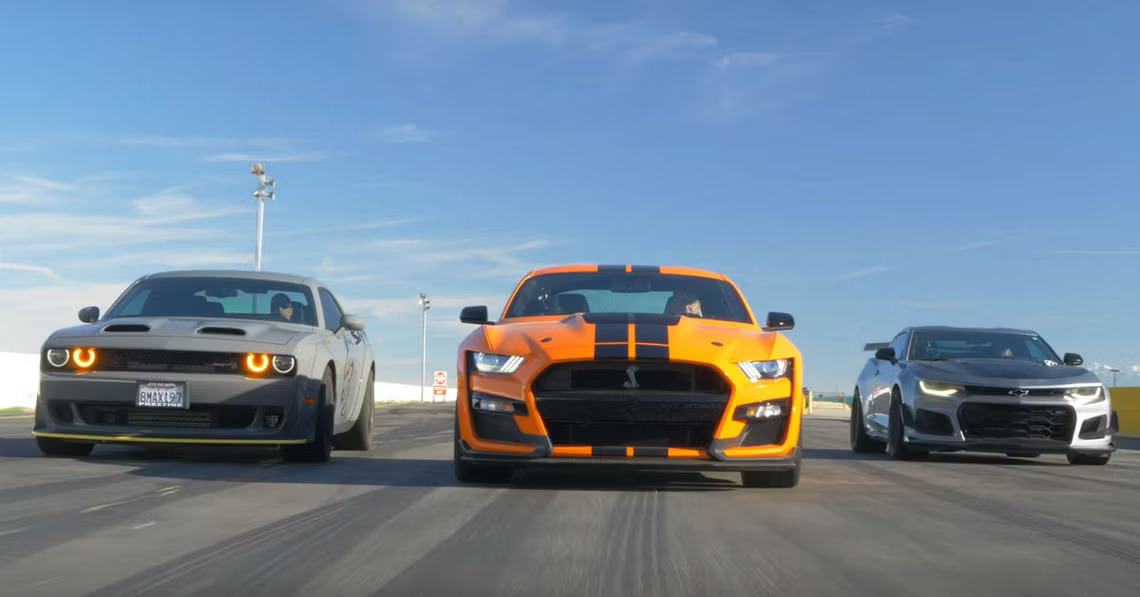 One Dodge, one Chevrolet, and one Ford Mustang – the 'best' muscle cars