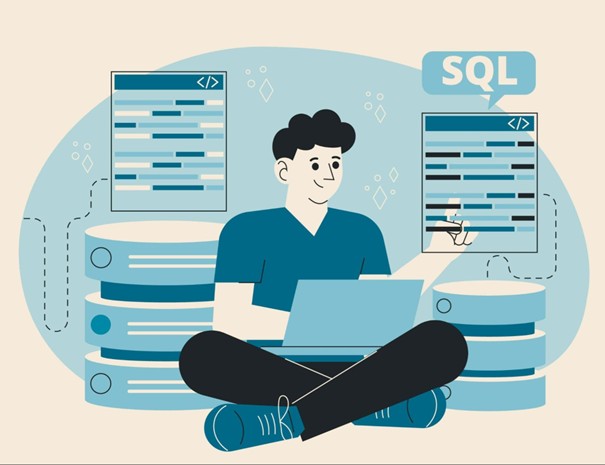 SQL-t tanuló diák megjelenítése
