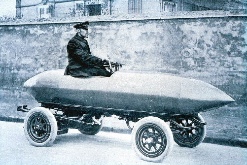 A La Jamais Contente, az első autó, ami átlépte a 100 km/h-t.