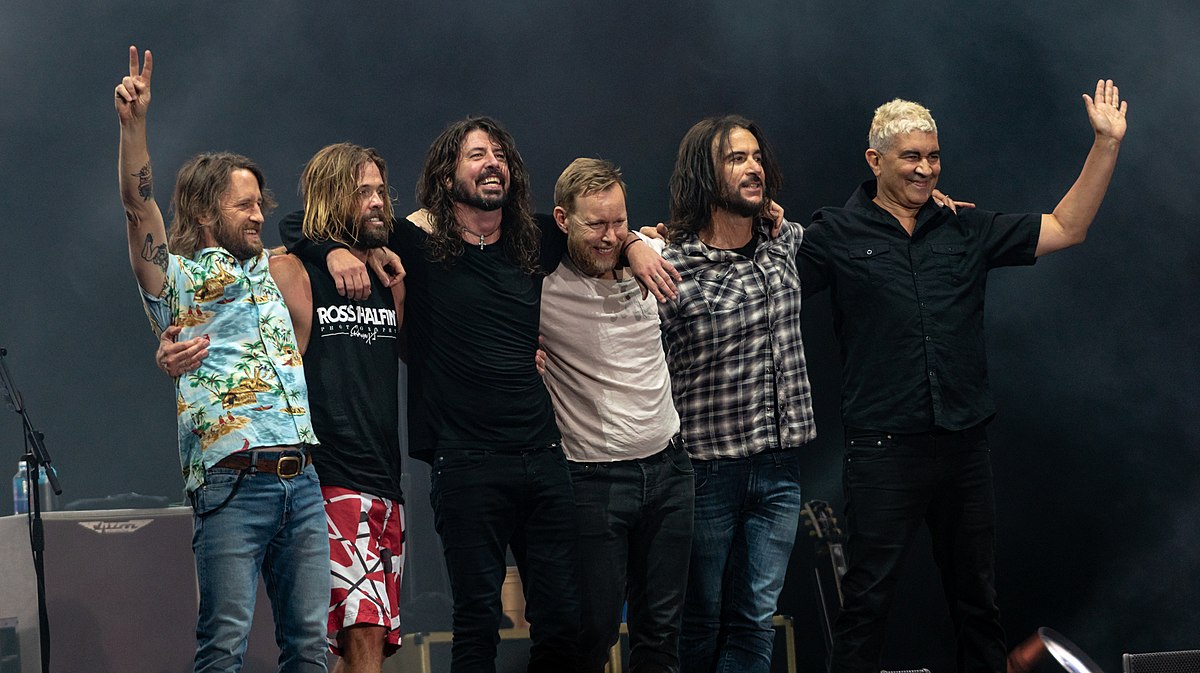 Foo fighetrs banda csoportképe