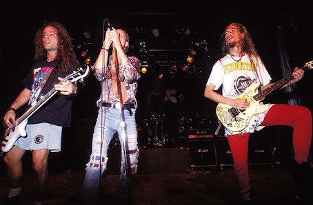 Alice in Chains 1996 július 3. utolsó fellépésük Layne Staley-vel csoportkép