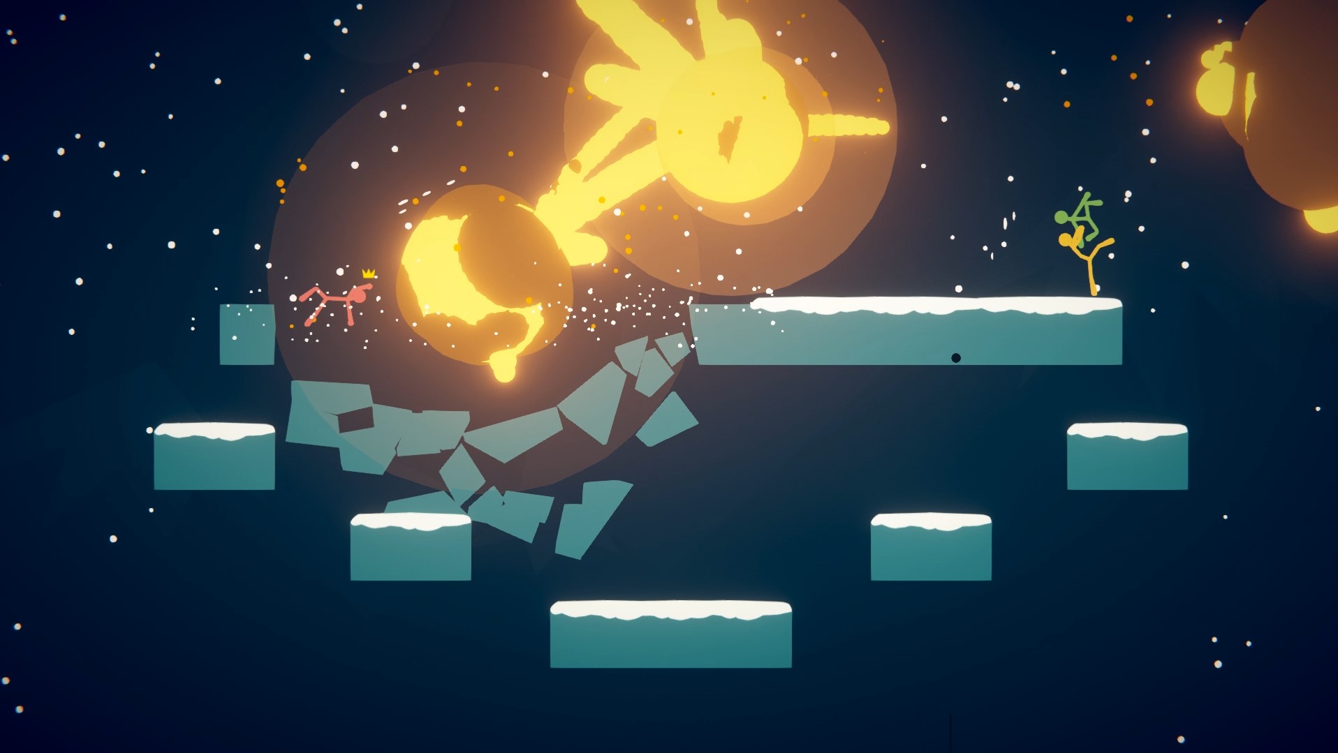 Képernyőkép a Stick Fight: The Game játékmenetéről