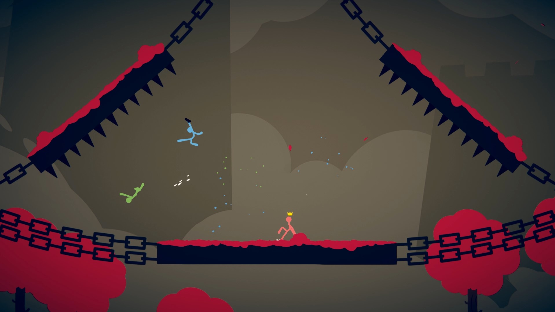 Képernyőkép a Stick Fight: The Game játékmenetéről