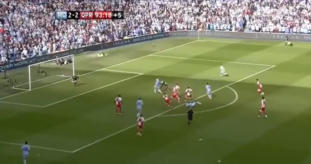 Jelenet a futballmérkőzésről