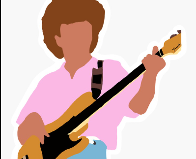 John Deacon basszusgitározik