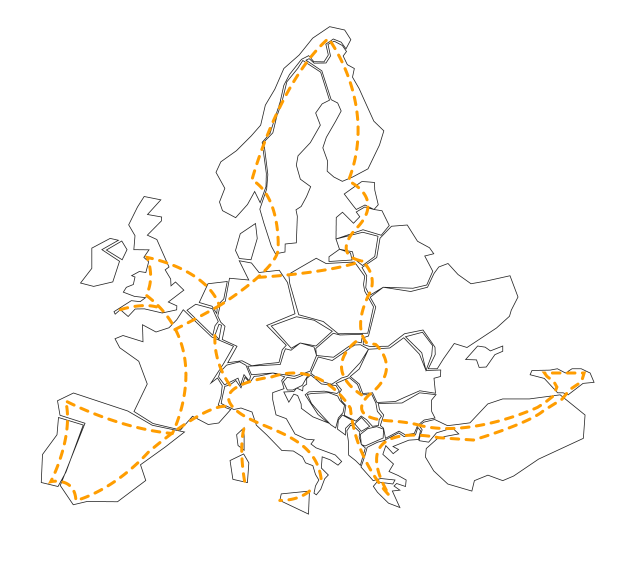 Trans Euro Trail térkép áttekintés