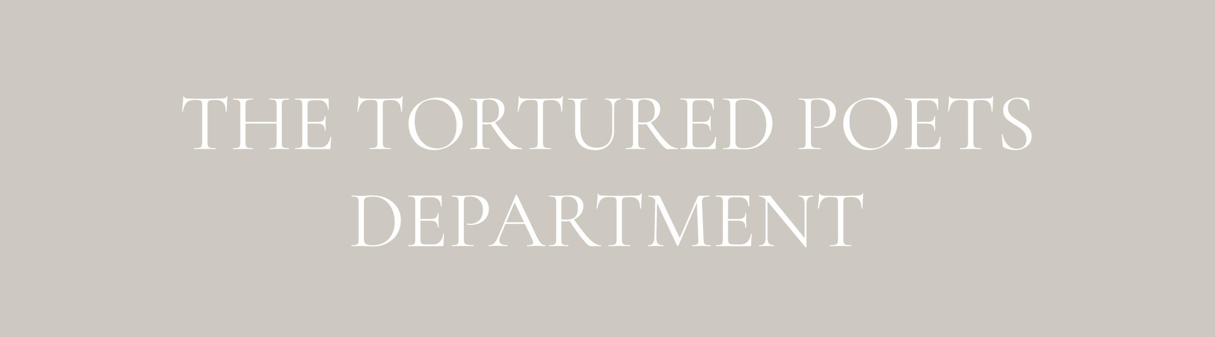 The Tortured Poets Department