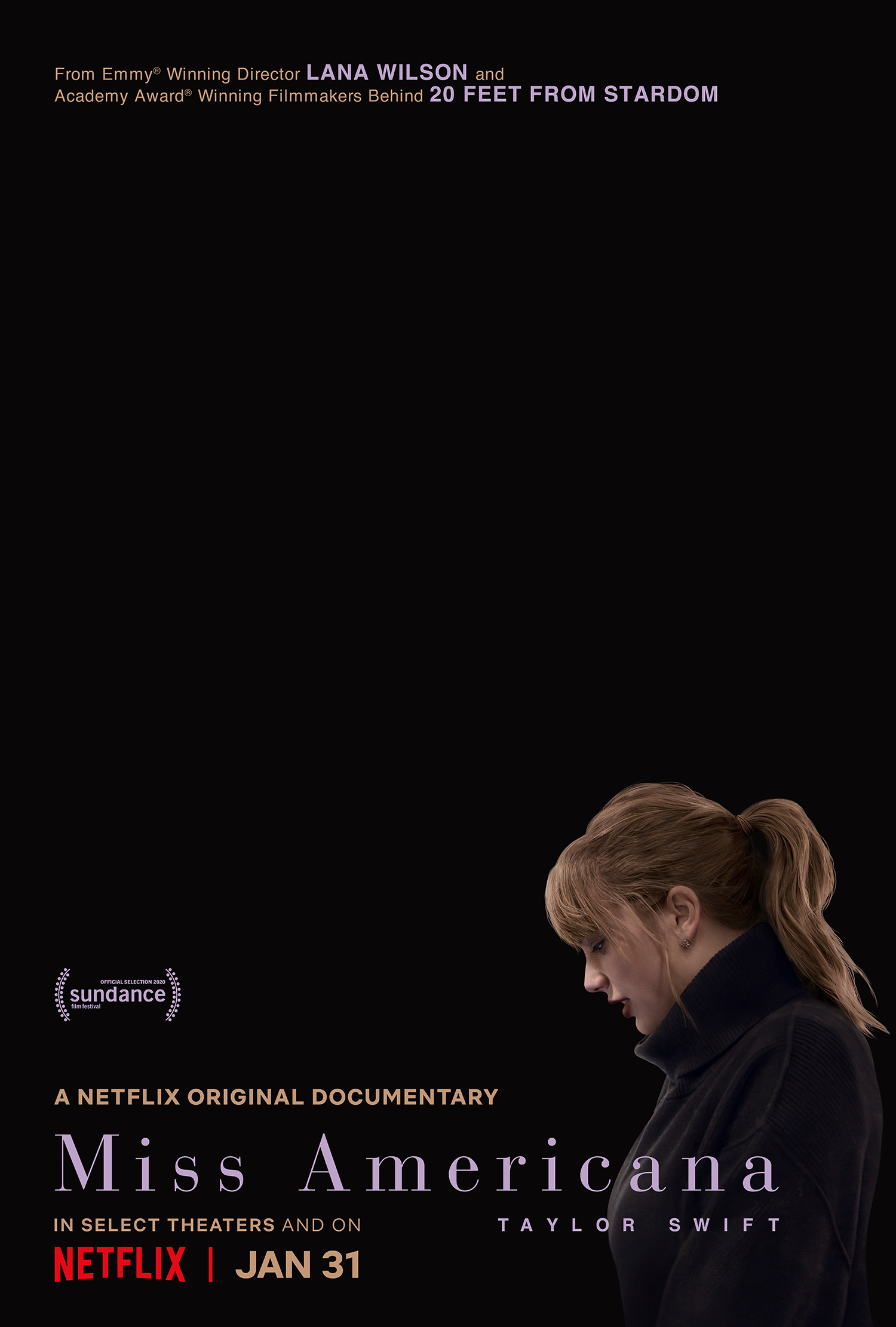 A 'Miss Americana' című dokumentumfilm posztere