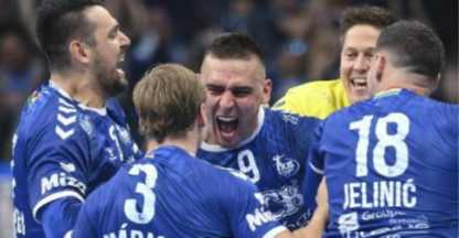 Szeged játékosok feltüzelt állapotban a mérkőzés idején