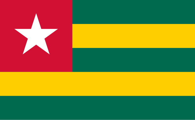 Togo zászlaja