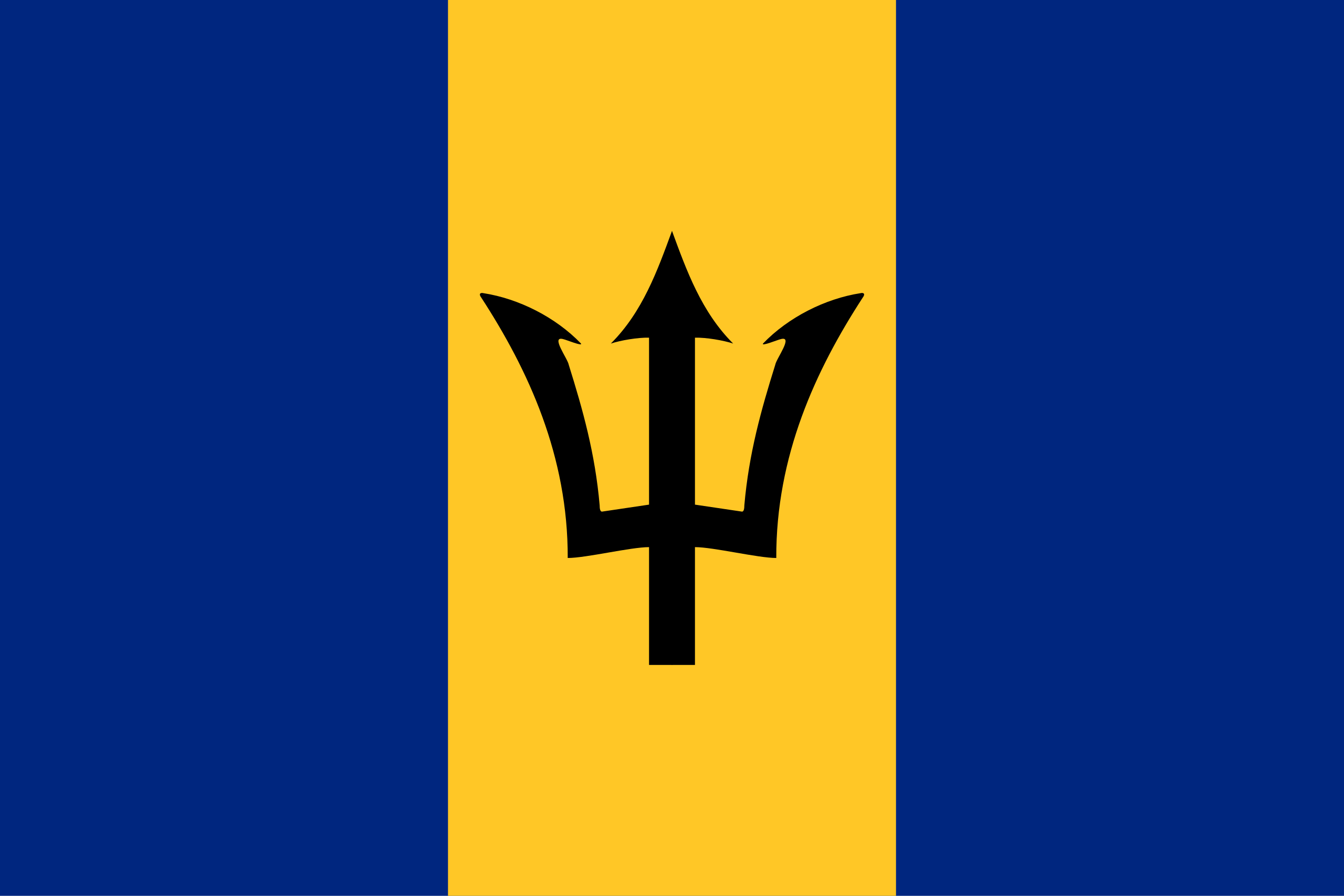 Barbados zászlaja
