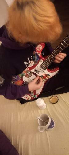 Piros Stratocaster