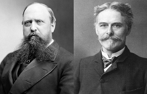 Othniel Marsh (bal) és Edward Drinker Cope (jobb)