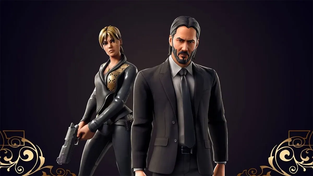 John Wick és Sophia karakterek a Fortnite-ban