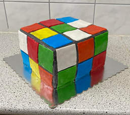 Rubikkockatorta