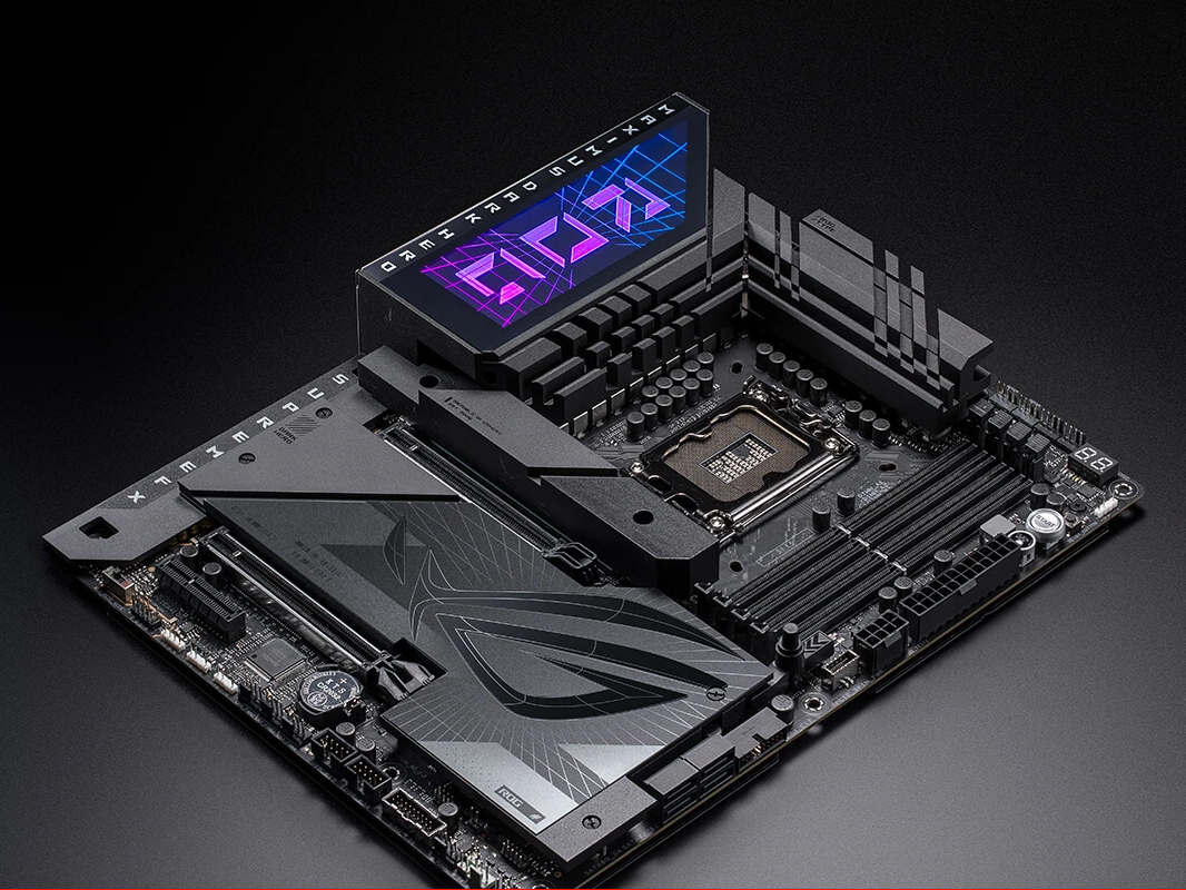 Picture of a modern motherboard