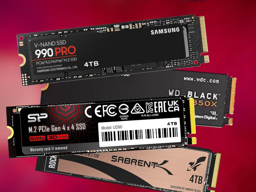 Picture of a bunch of ssd storages