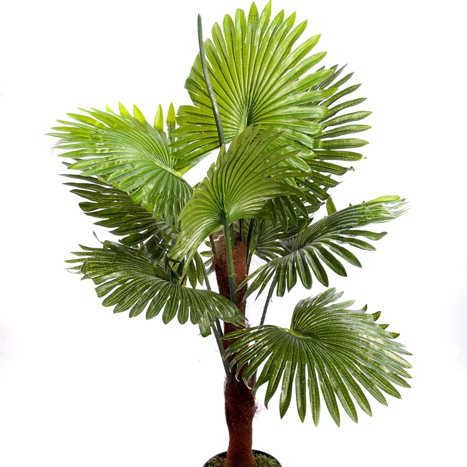 Small faux indoors palm tree