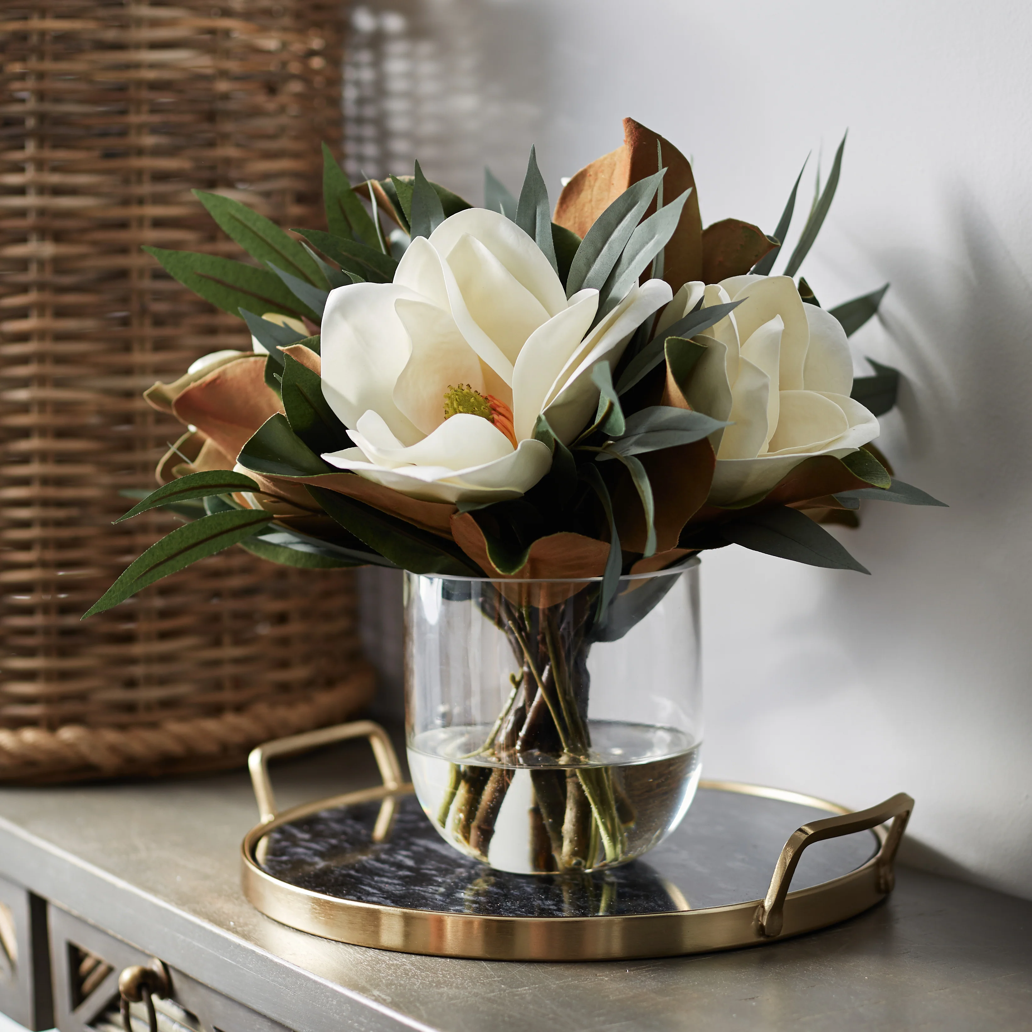 Brown and white bouquet