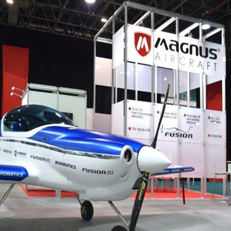 Magnus Aircraft kiállítási standja